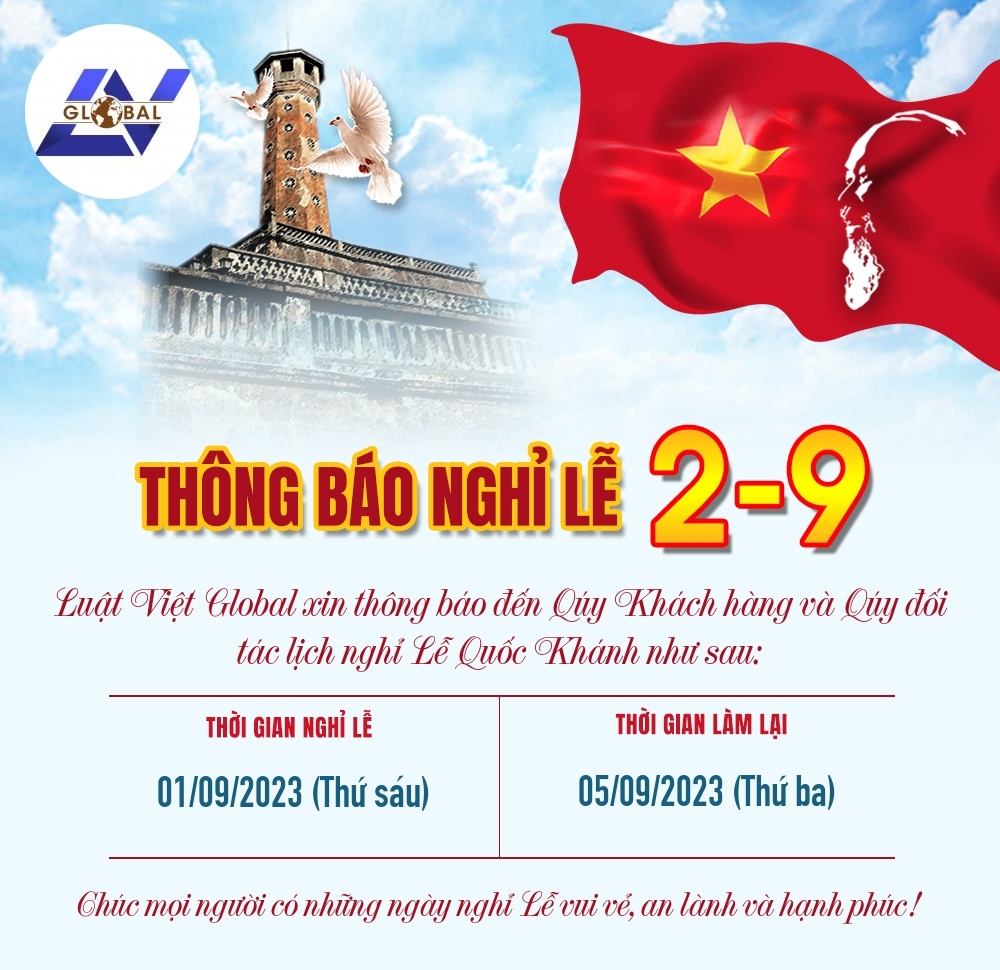 THÔNG BÁO NGHỈ LỄ QUỐC KHÁNH 2/9